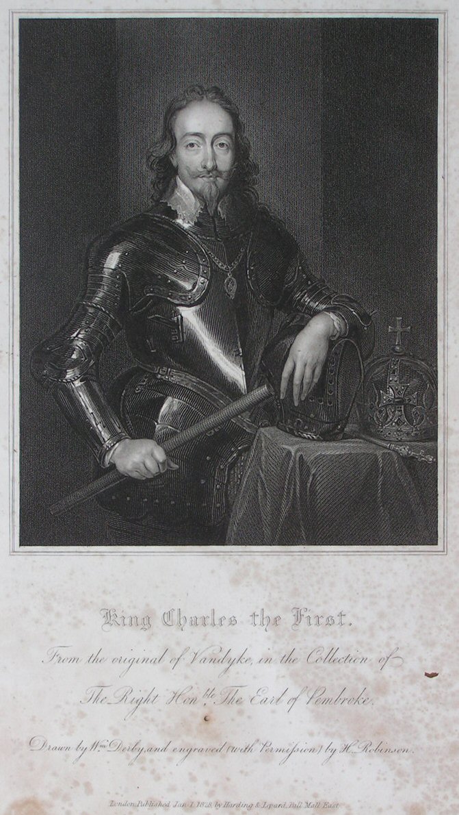 Print - King Charles the First. - Robinson
